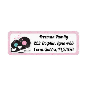 1950s Diner Retro Verjaardag Party Label – Sock Ho