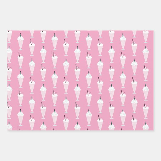 1950s Diner Verjaardag Wrapping Paper Sheets - Ret (Voorkant 2)