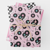 1950s Diner Verjaardag Wrapping Paper Sheets - Ret (In situ)