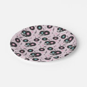 1950s Diner Zadelschoenen Papieren Borden - Retro Papieren Bordje (Gekanteld)