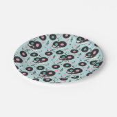 1950s Diner Zadelschoenen Papieren Borden - Retro Papieren Bordje (Gekanteld)