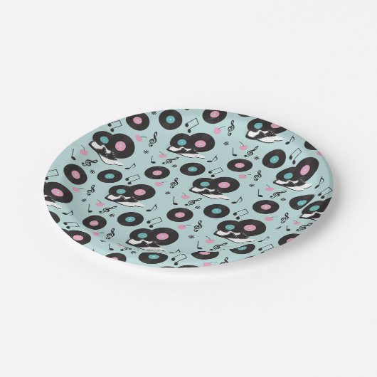 1950s Diner Zadelschoenen Papieren Borden - Retro  Papieren Bordje (Gekanteld)