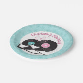 1950s Diner Zadelschoenen Verjaardag Papier Borden Papieren Bordje (Gekanteld)