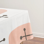 1950s Eames Era Art Crosshairs Orange Tafelkleed (Voorbeeld)