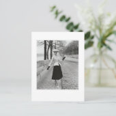 1950s fashion postcard briefkaart (Staand voorkant)