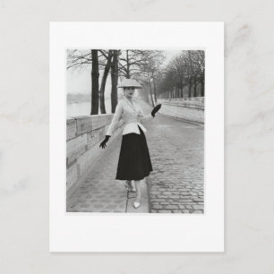 1950s fashion postcard briefkaart