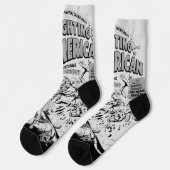 1950's 'Fighting American' Action Comic Socks Sokken (Links)