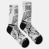 1950's 'Fighting American' Action Comic Socks Sokken (Rechts)