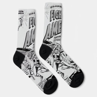 1950's 'Fighting American' Action Comic Socks Sokken