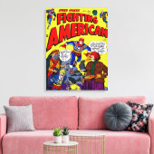 1950's Fighting American Canvas Print  (Insitu (Woonkamer))
