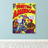 1950's Fighting American Canvasprint Canvas Afdruk (Insitu (Houten vloer))