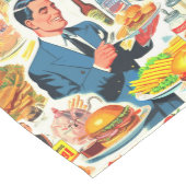  1950s Food Comics Illustratie Medium Tafelloper (Hoek)