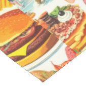 1950s Food Comics Illustratie Tafelkleed (Gekanteld)