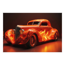 1950's Gepersonaliseerd 30's Roadster Hot Rod Foto Afdruk