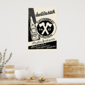 1950s Hackerbräu München Beer Poster Thai (Keuken)
