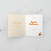 1950s Heksenpompoen Taart Keuken Halloween Kaart (Binnen)