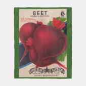 1950s het zaadpakket beet druk fleece deken (Voorkant)
