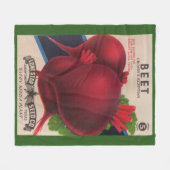 1950s het zaadpakket beet druk fleece deken (Voorkant (Horizontaal))