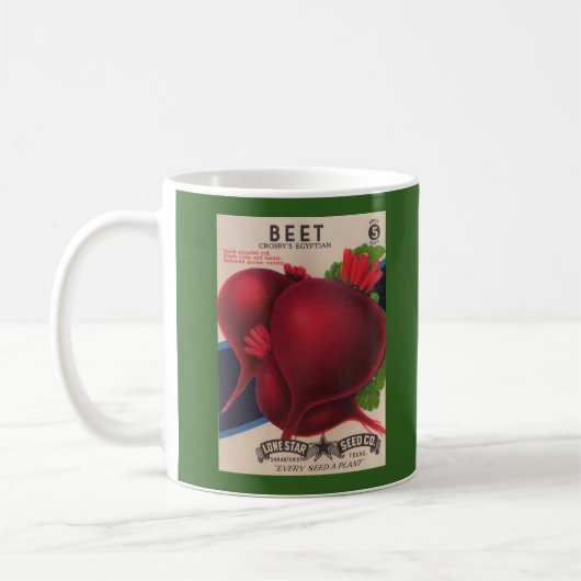 1950s het zaadpakket beet druk koffiemok (Links)