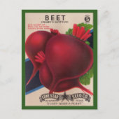 1950s het zaadpakket Beets Briefkaart (Voorkant)