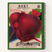 1950s het zaadpakket Beets Notitieboek (Achterkant)
