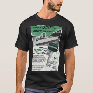 1950s Hurricane buitenboordmotor voor boot T-shirt