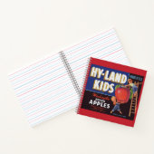1950s Hyland Kids Washington Appels labelprint Notitieboek (Binnen)