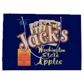 1950s Jack's Washington State Apples kratlabel Groot Cadeauzakje (Achterkant)