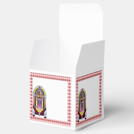 1950s  Jukebox Bruiloft Favor Box Bedankdoosjes (Geopend)
