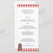 1950s Jukebox Bruiloft Menu (Voorkant / Achterkant)