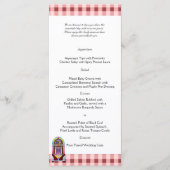 1950s Jukebox Bruiloft Menu (Voorkant)
