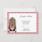 1950s  Jukebox Response Kaart (Voorkant)