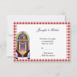 1950s  Jukebox Response Kaart