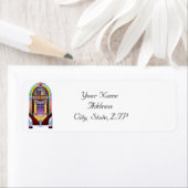 1950s Jukebox Retouradres Etiket (Insitu)