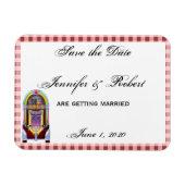 1950s  Jukebox Save the Date Magneet (Horizontaal)