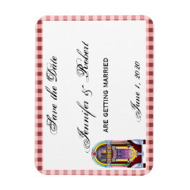 1950s  Jukebox Save the Date Magneet
