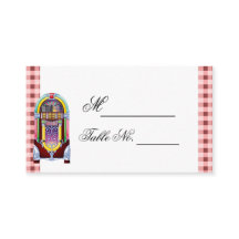 1950s  Jukebox Trouwplaats Kaart