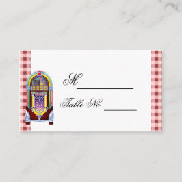 1950s  Jukebox Trouwplaats Kaart Plaatskaartje