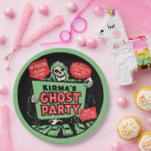 1950s Kirma's Ghost Party Spook Show Design Papieren Bordje (Feest)