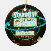 1950's Las Vegas Stardust Casino Neon Sign Keramisch Ornament (Voorkant)