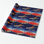 1950s Maak een date met Rocket 8 Cadeaupapier (Uitgerold)