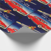 1950s Maak een date met Rocket 8 Cadeaupapier (Hoek)