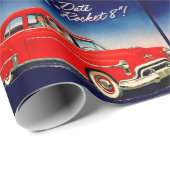 1950s Maak een date met Rocket 8 Cadeaupapier (Rol Hoek)