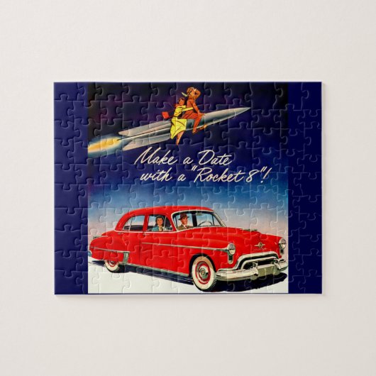 1950s Maak een date met Rocket 8 Legpuzzel (Horizontaal)