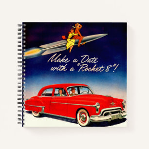 1950s Maak een date met Rocket 8 Notitieboek