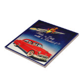 1950s Maak een date met Rocket 8 Tegeltje (Zijkant)