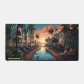 1950s Miami Beach art deco hotel bij zonsopgang Bureaumat (Voorkant)