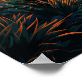 1950s Miami Beach art deco hotel bij zonsopgang Poster (Hoek)