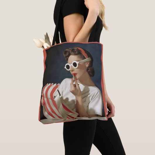 1950s mode fotoafdrukken tote bag (Dichtbij)