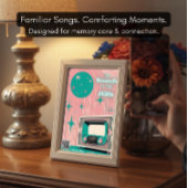 1950s Music Dementia Gift Poster with 50s Playlist